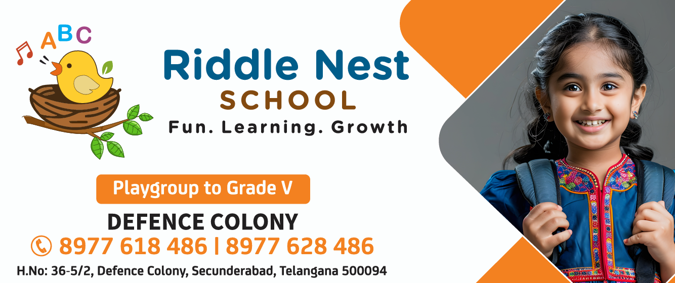 Riddle Nest School – Where Curiosity Finds Its Home | Playgroup to Grade V | Defence Colony, Secunderabad